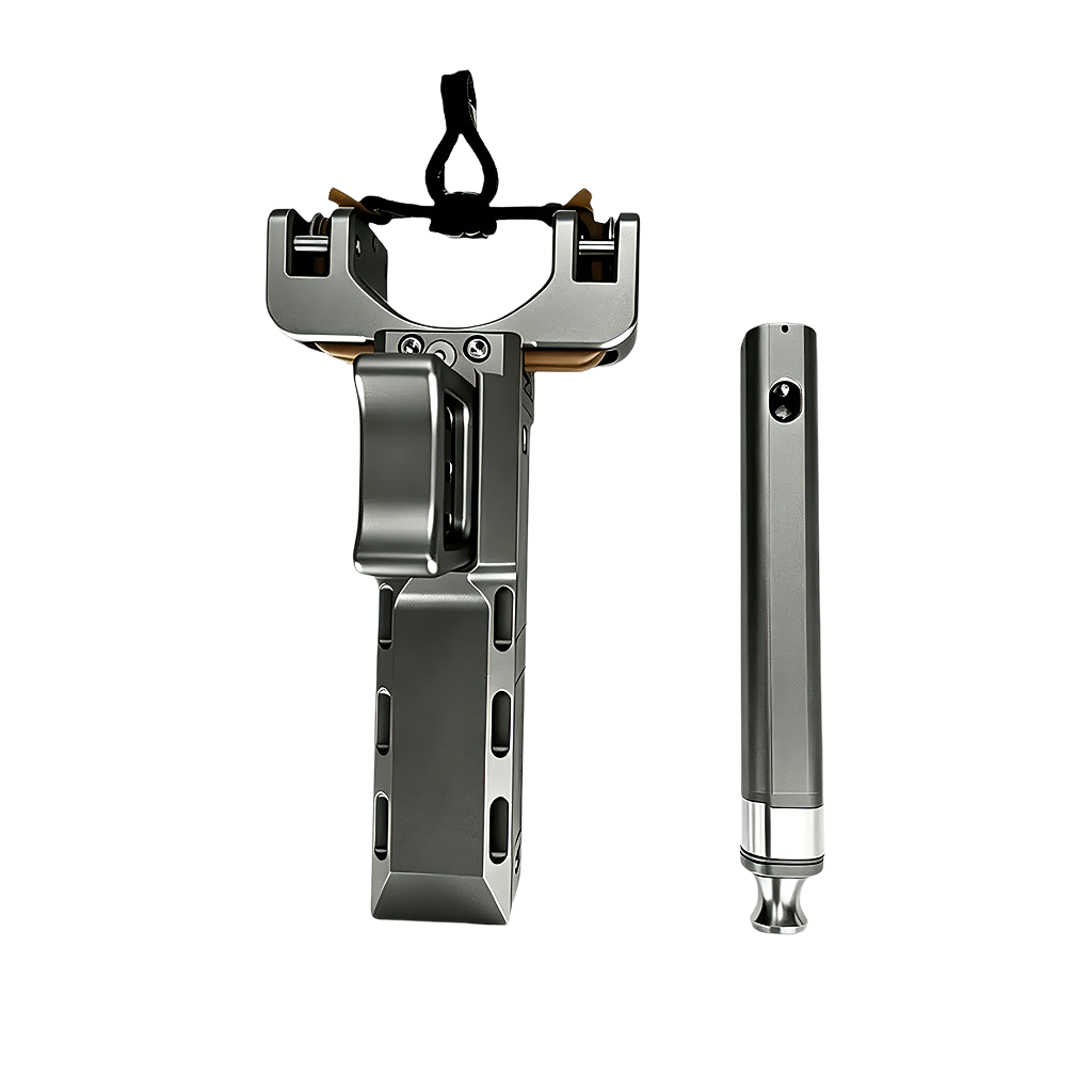 Auto-Reload Metal Slingshot with Quick-Feed Ammo Magazine