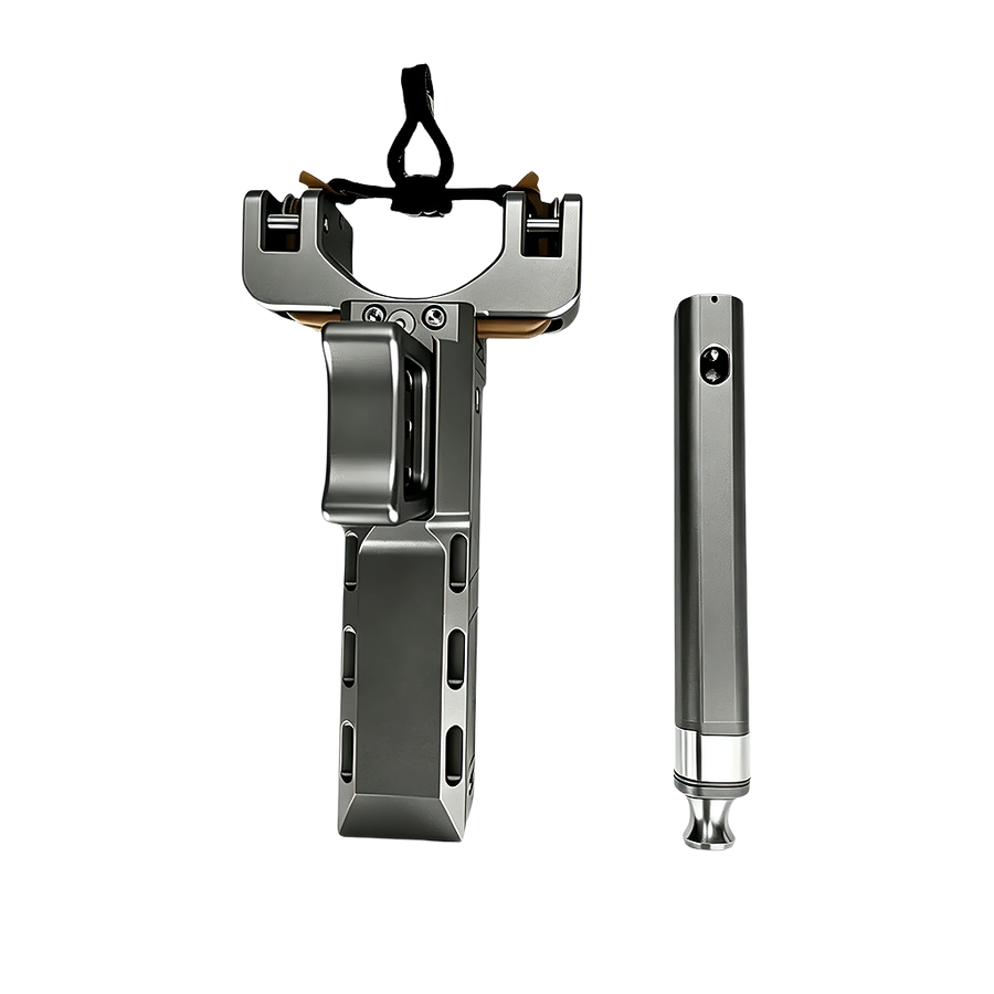 Auto-Reload Metal Slingshot with Quick-Feed Ammo Magazine
